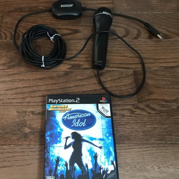Karaoke Revolution American Idol Bundle With Microphone Sony PlayStation 2 PS2 - Picture 1 of 5